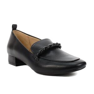 NEW LIFESTRIDE (6) Confident Slip-On Loafers Faux Leather Black Comfort Support